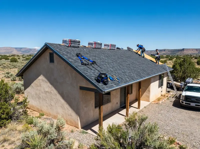 Professional asphalt shingle repair in Los Lunas