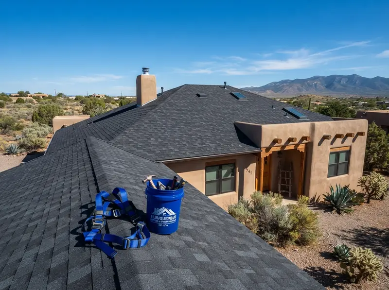 New asphalt shingle roof in Los Lunas New asphalt shingle roof in Los Lunas