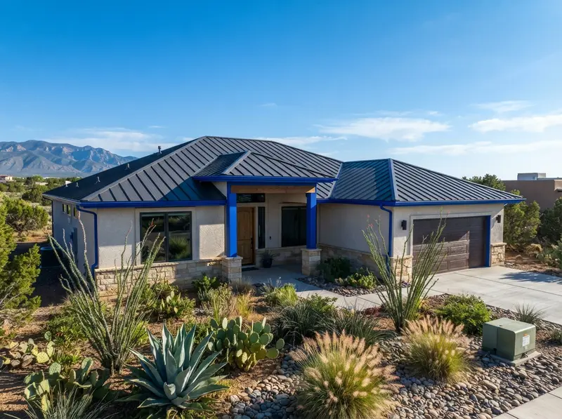 New metal roof installation in Los Lunas New metal roof installation in Los Lunas